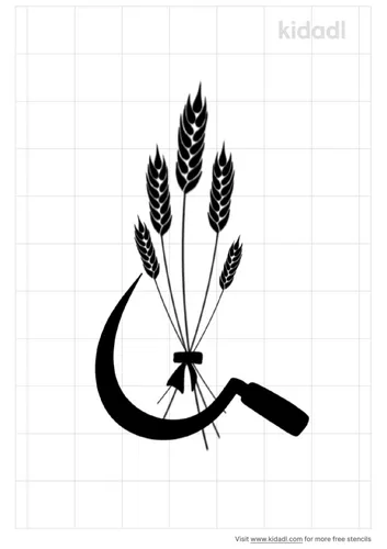 wheat-sickle-stencil