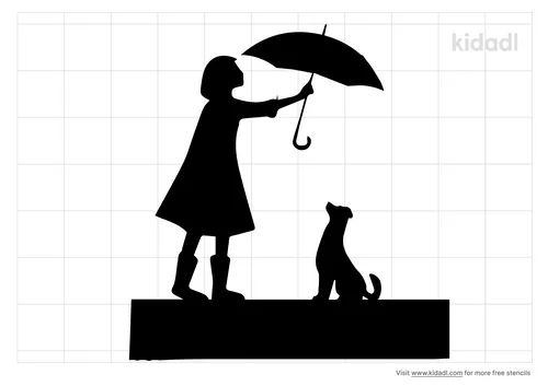 woman-holding-umbrella-with-dog-stencil