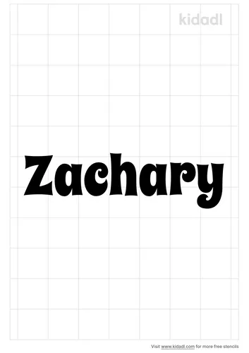 zachary-name-stencil