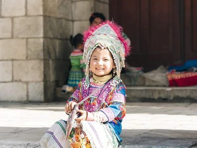 Girl wearing traditional outfit