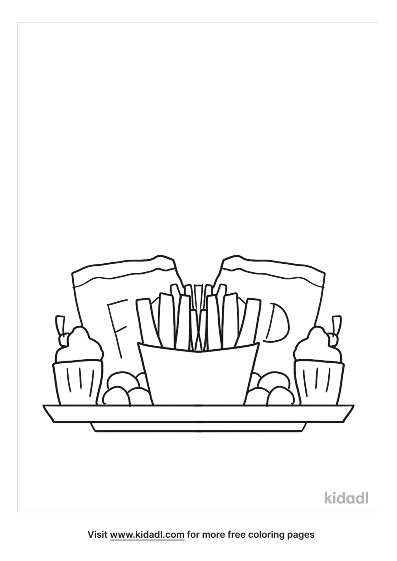 Snack Coloring Page
