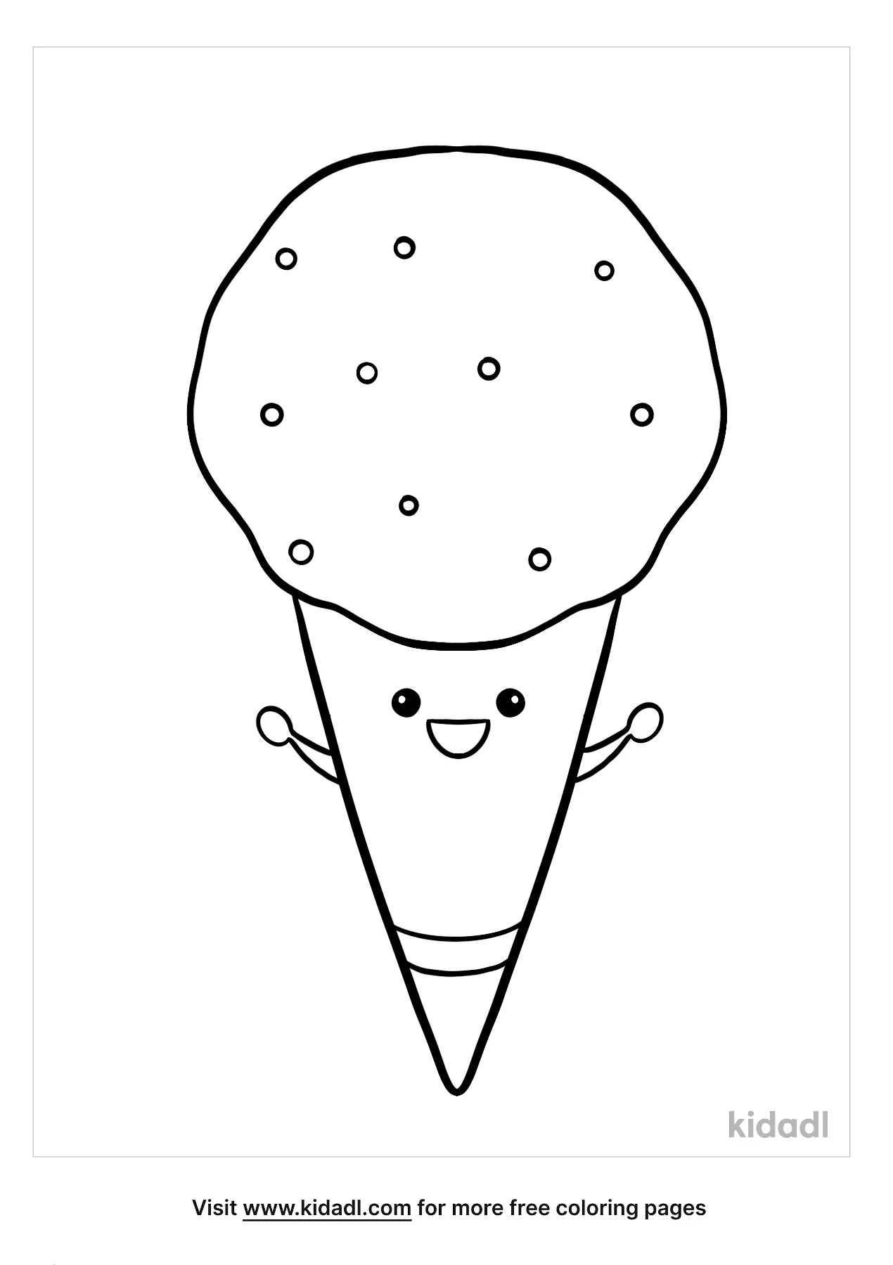 Snow Cone Coloring Pages Free Food Coloring Pages Kidadl
