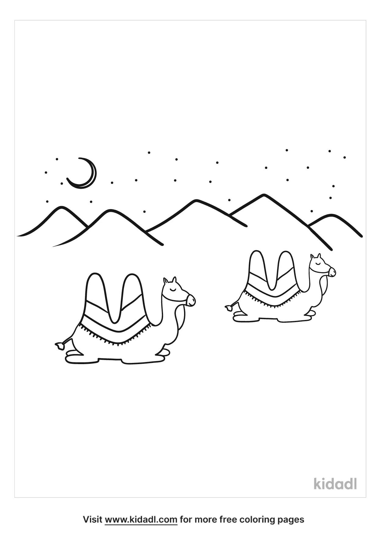 desert coloring pages for preschoolers