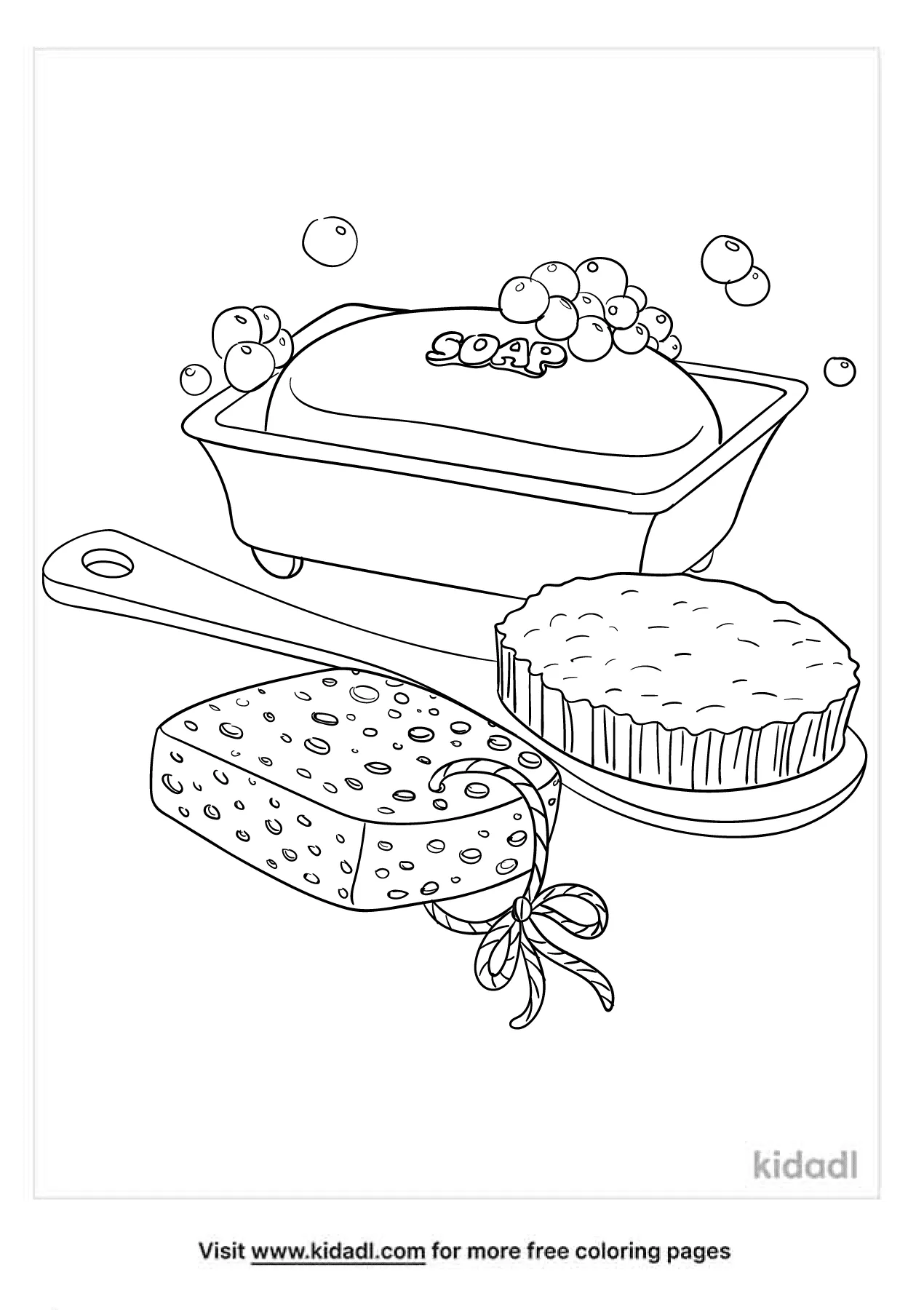 soap coloring page