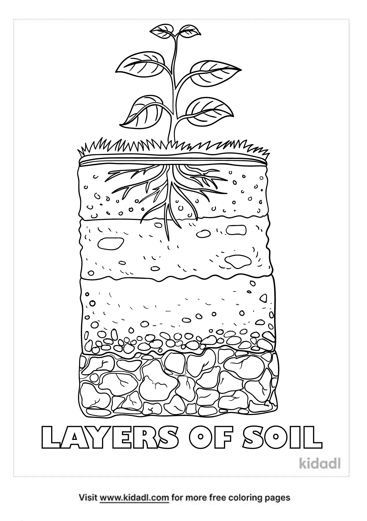 Soil Coloring Pages  Free Environment-and-nature Coloring Pages In Layers Of Soil Worksheet