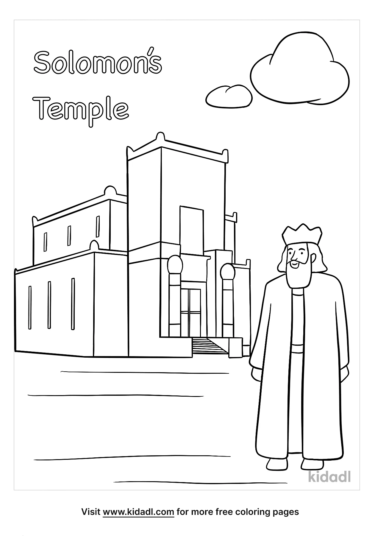 Solomon S Temple Coloring Pages Free Bible Coloring Pages Kidadl