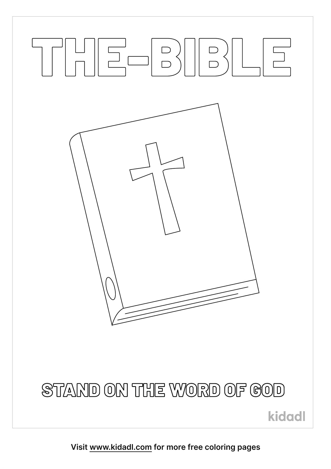 Free Stand On The Word Of God Coloring Page | Coloring Page Printables ...