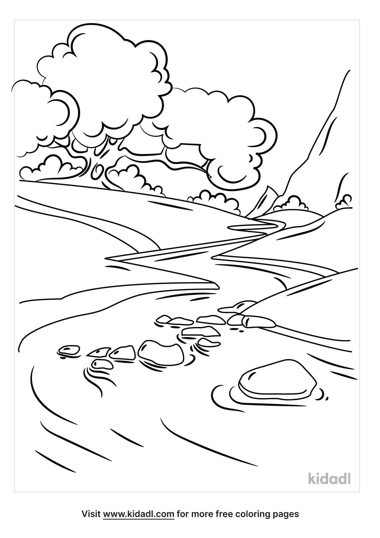 Simple Sea Coloring Page | Free Seas-oceans Coloring Page | Kidadl