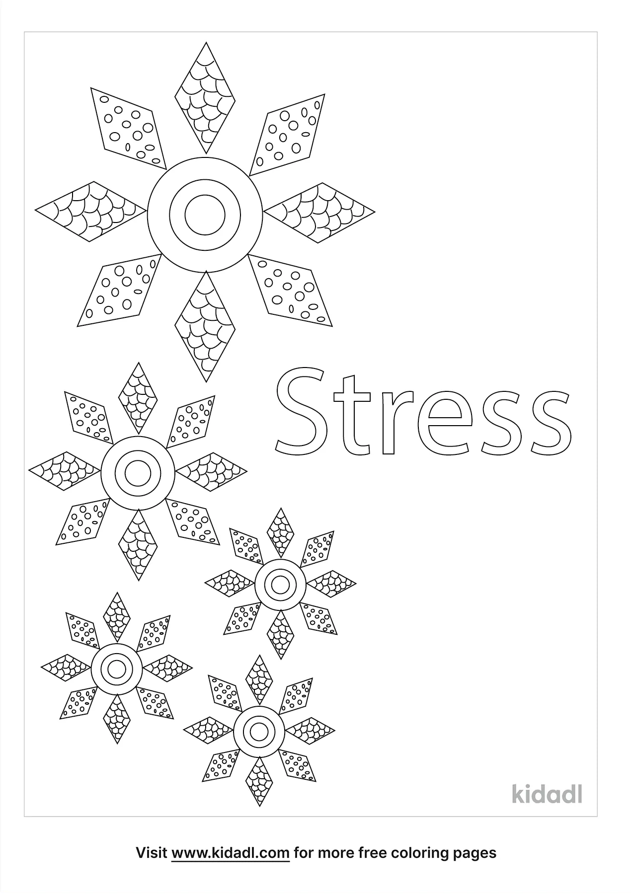 Stress Coloring Page