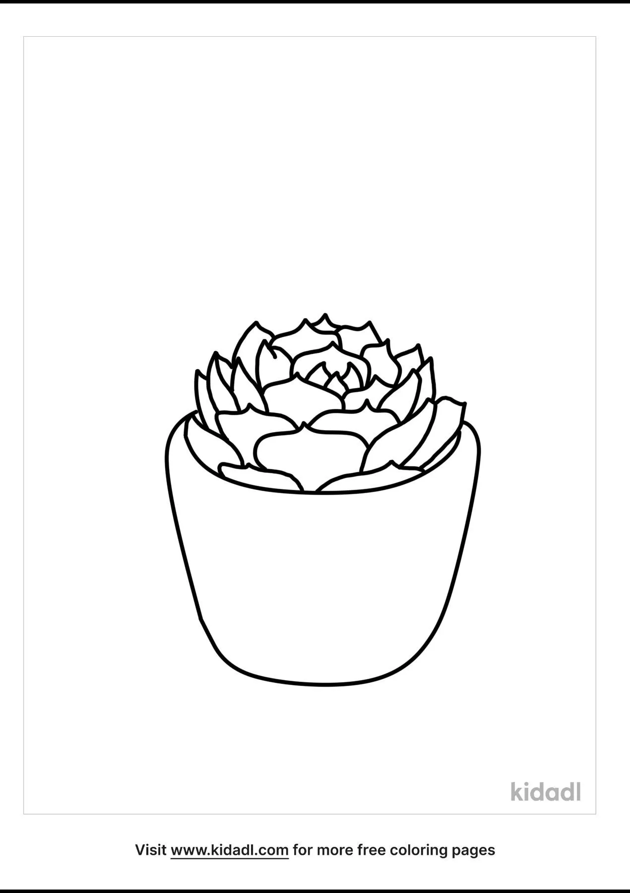 Succulent Coloring Pages Free Plants Coloring Pages Kidadl