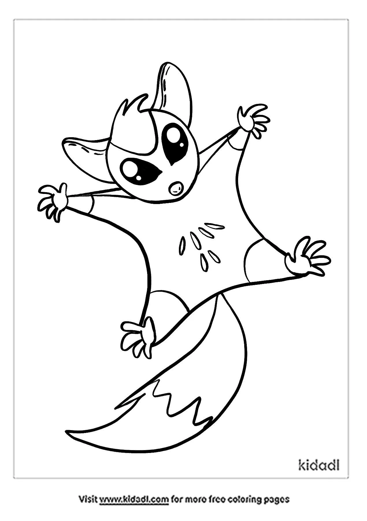 sugar gliders coloring pages