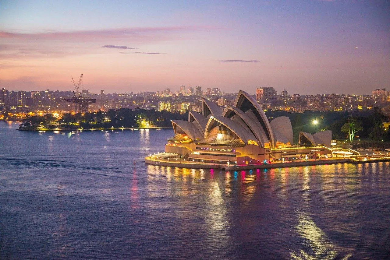 Aerial view of Sydney Opera House