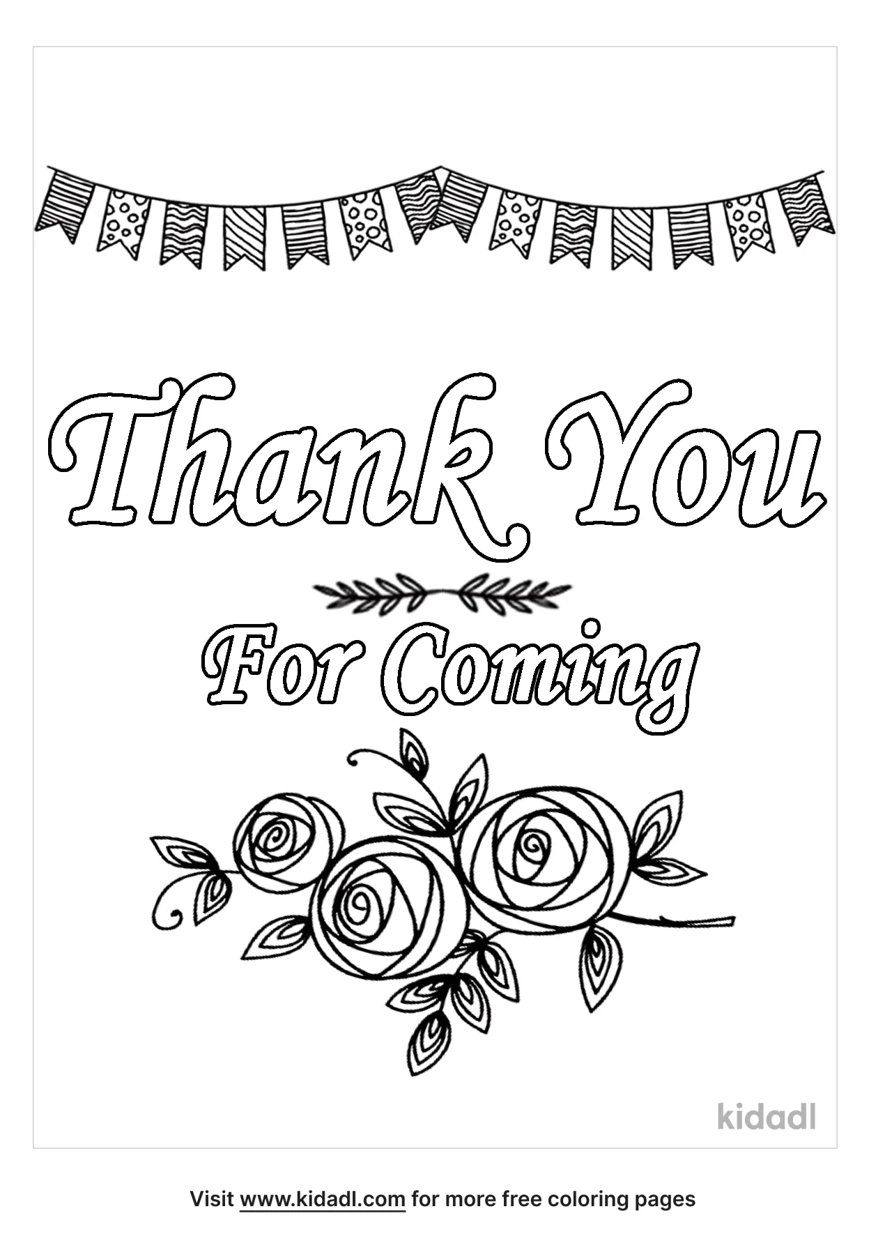 coloring pages that say thank you