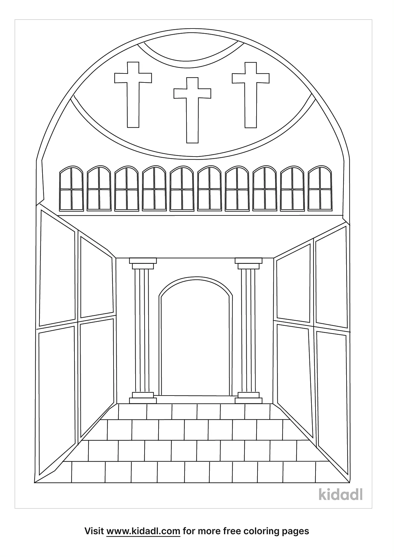 kids church coloring pages