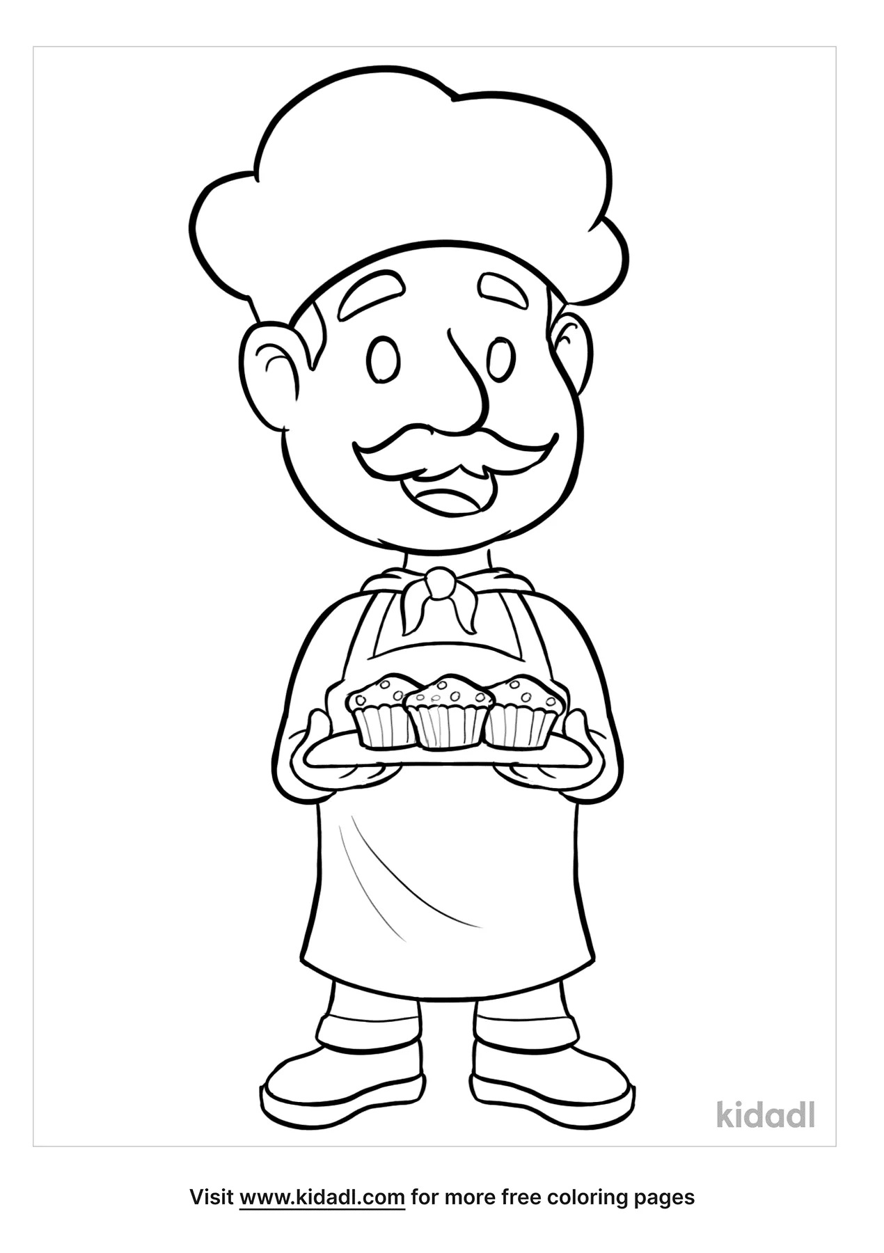 The Muffin Man Coloring Page