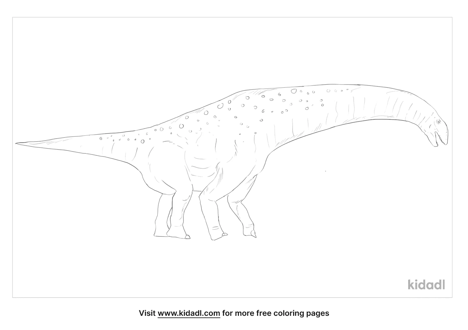 Titanosaurus Coloring Page