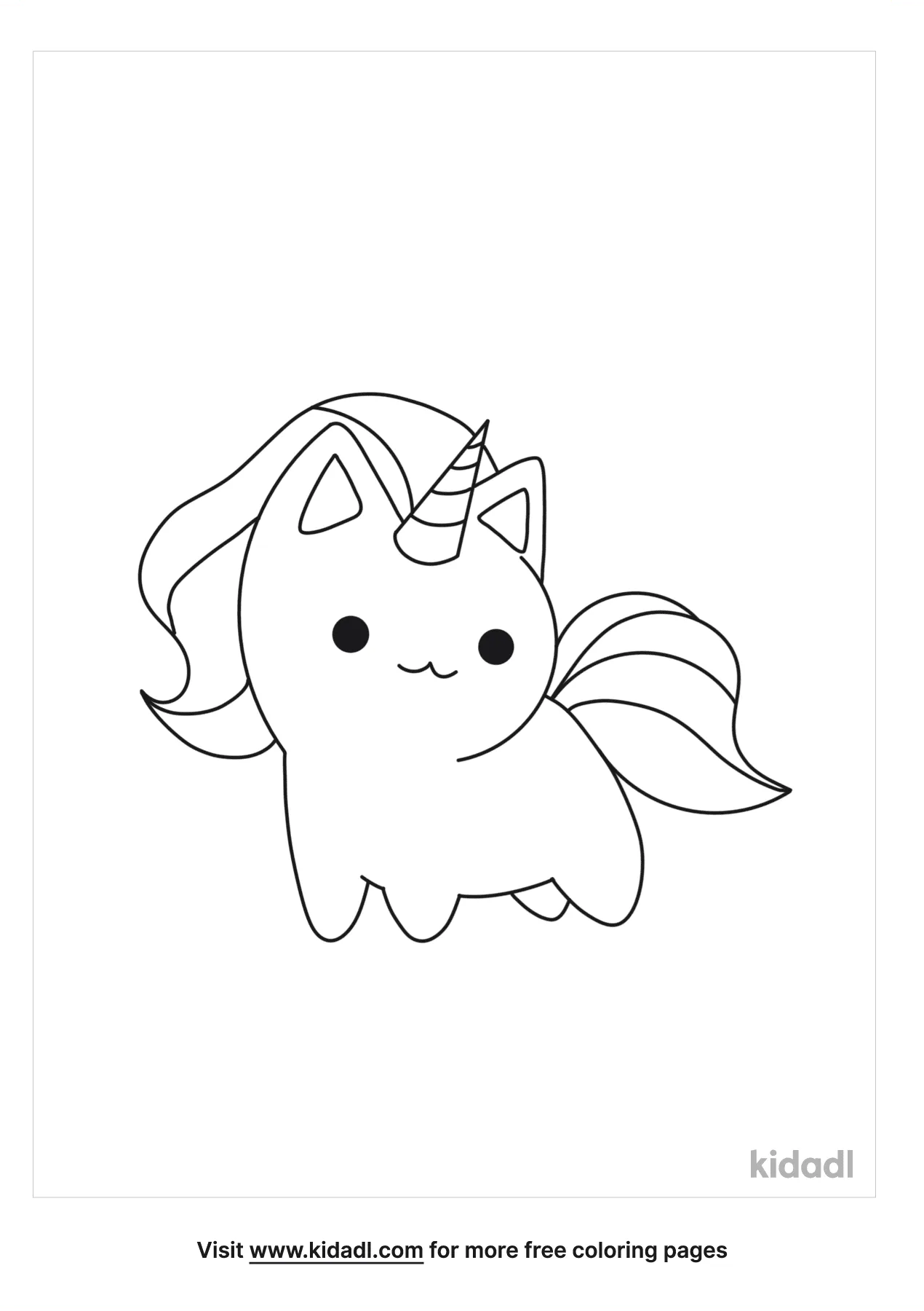 unicorn cat coloring page free unicorns coloring page kidadl