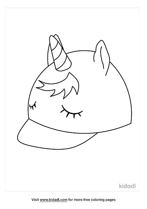 unicorn hat coloring page free unicorns coloring page kidadl