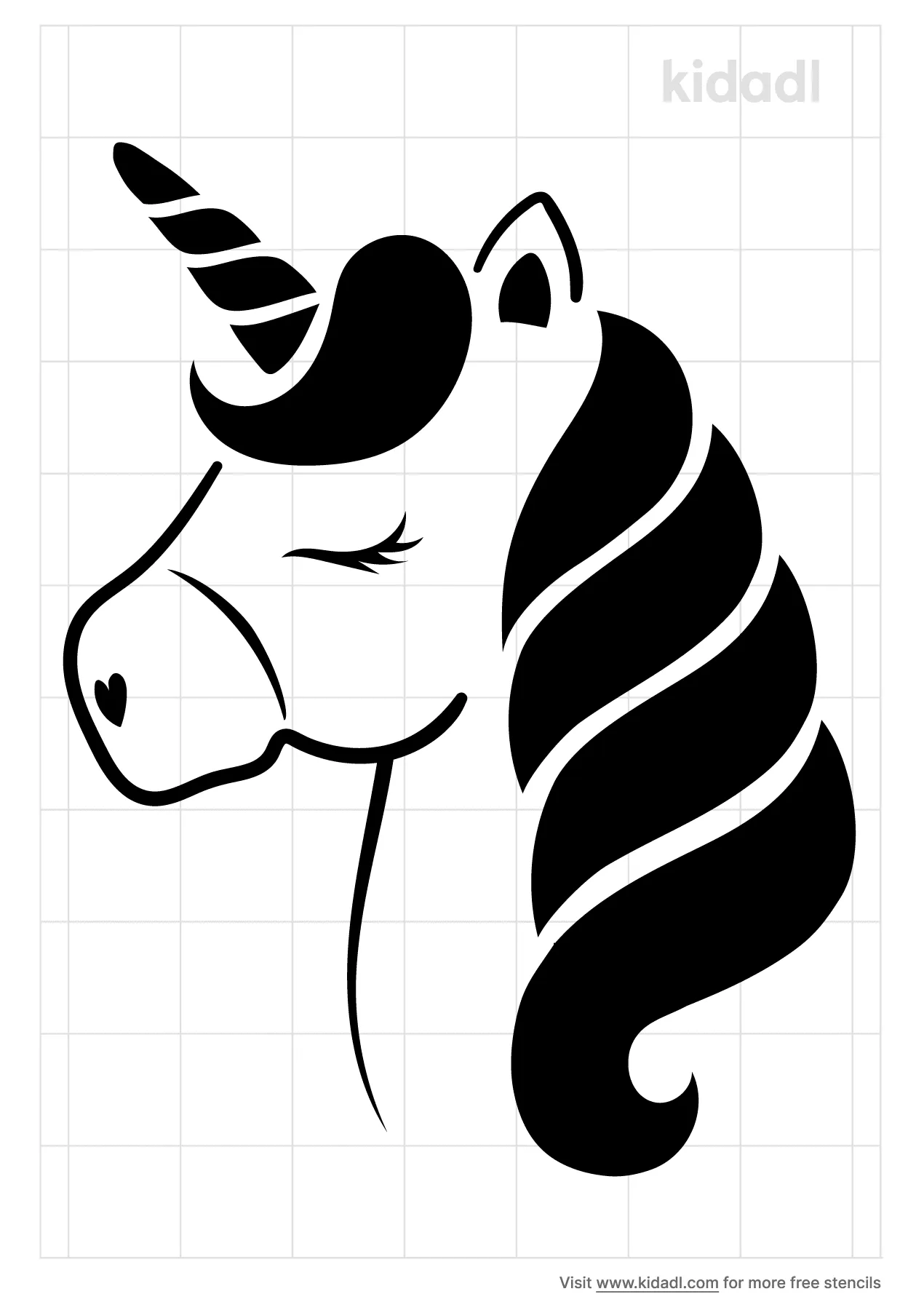 unicorns stencils free printable stencils kidadl