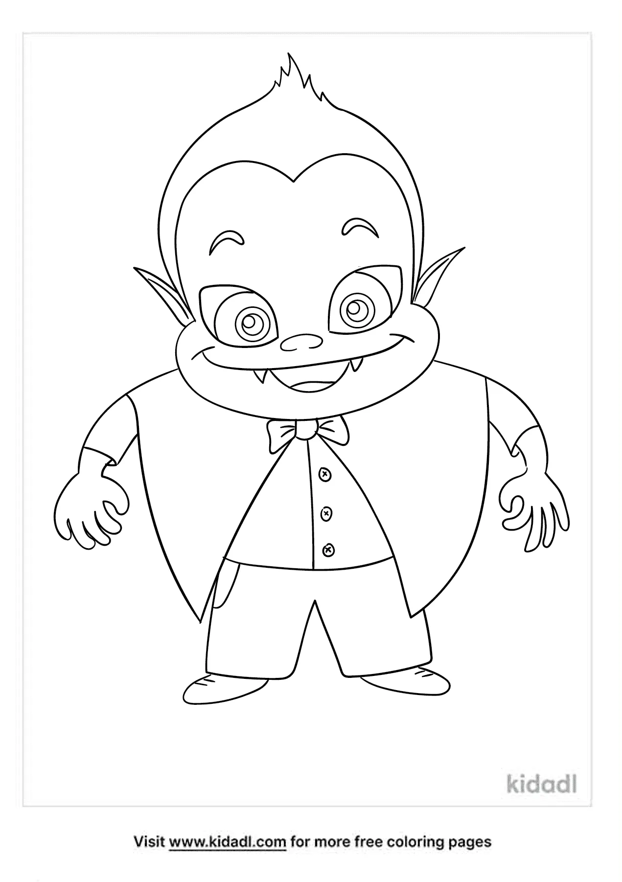 cute vampire coloring pages
