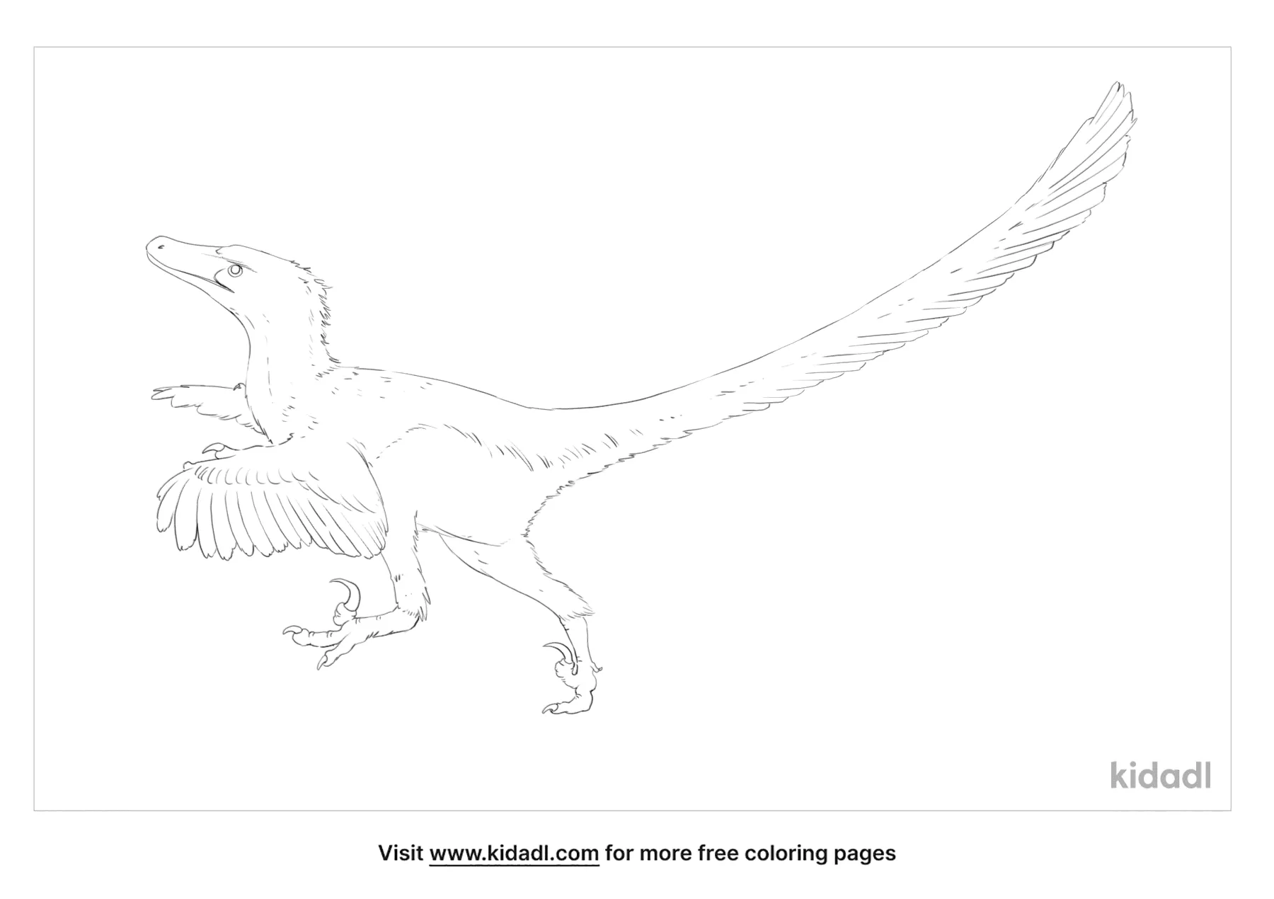 Velociraptors Coloring Page