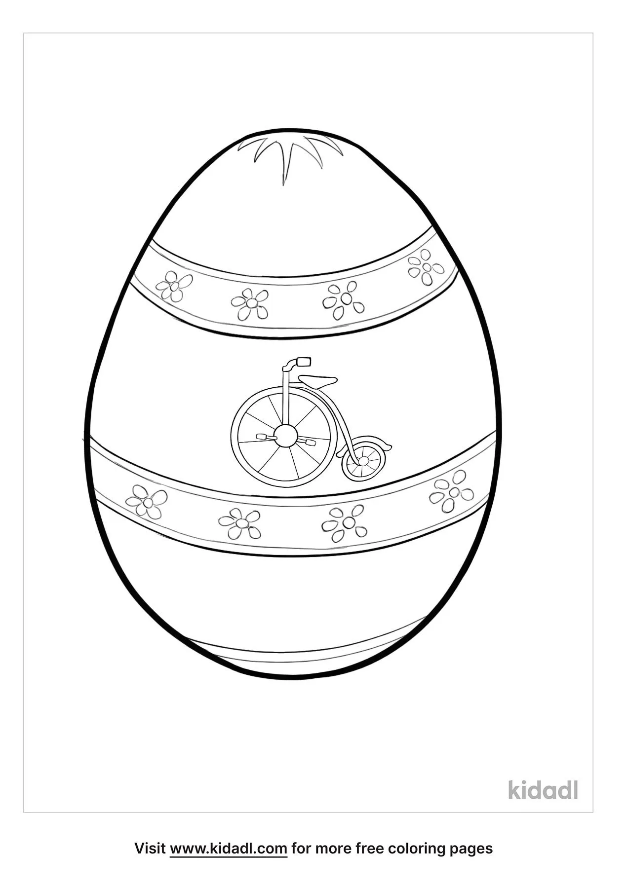Vintage Easter Eggs Coloring Page