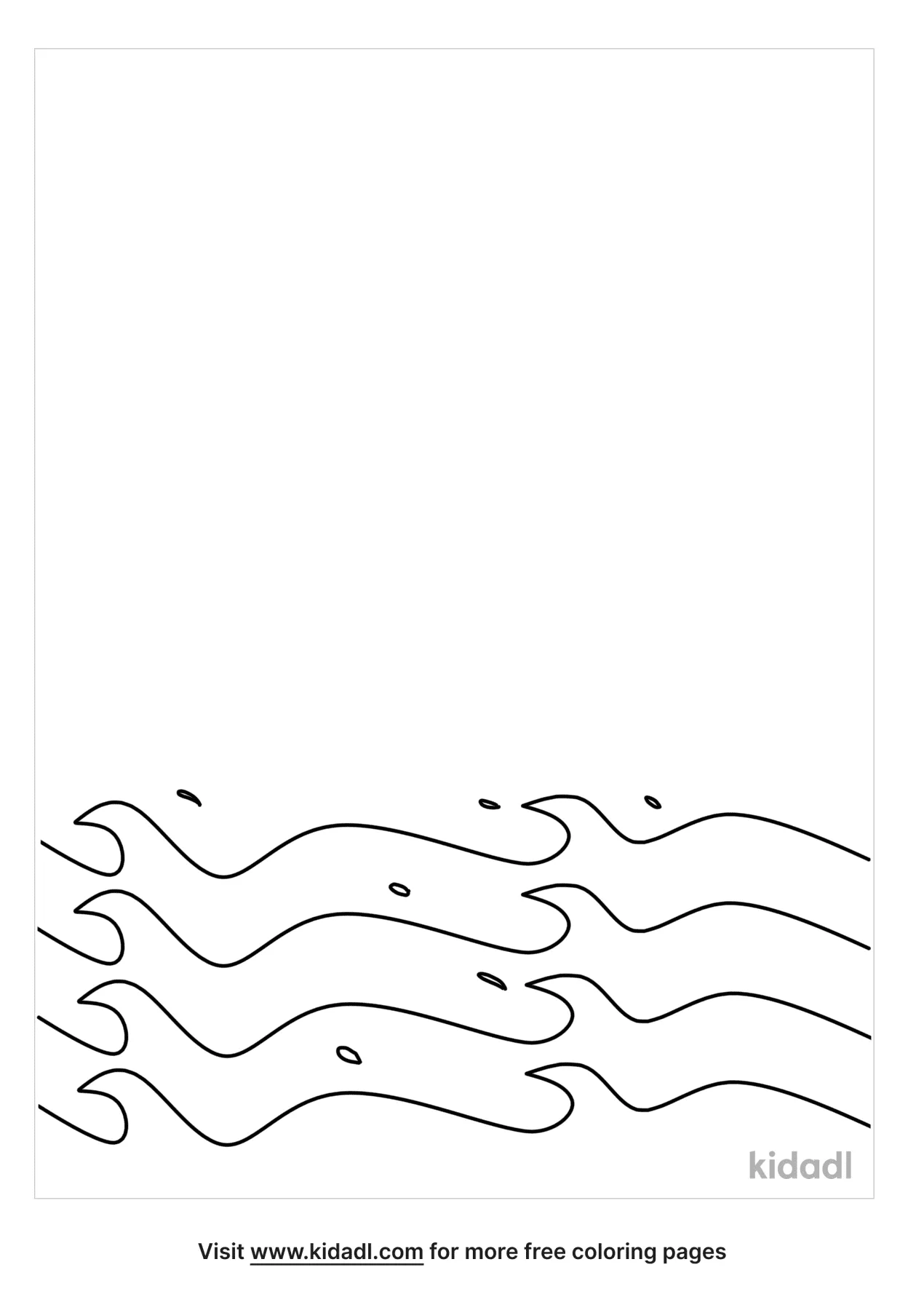 Wave Border Coloring Page