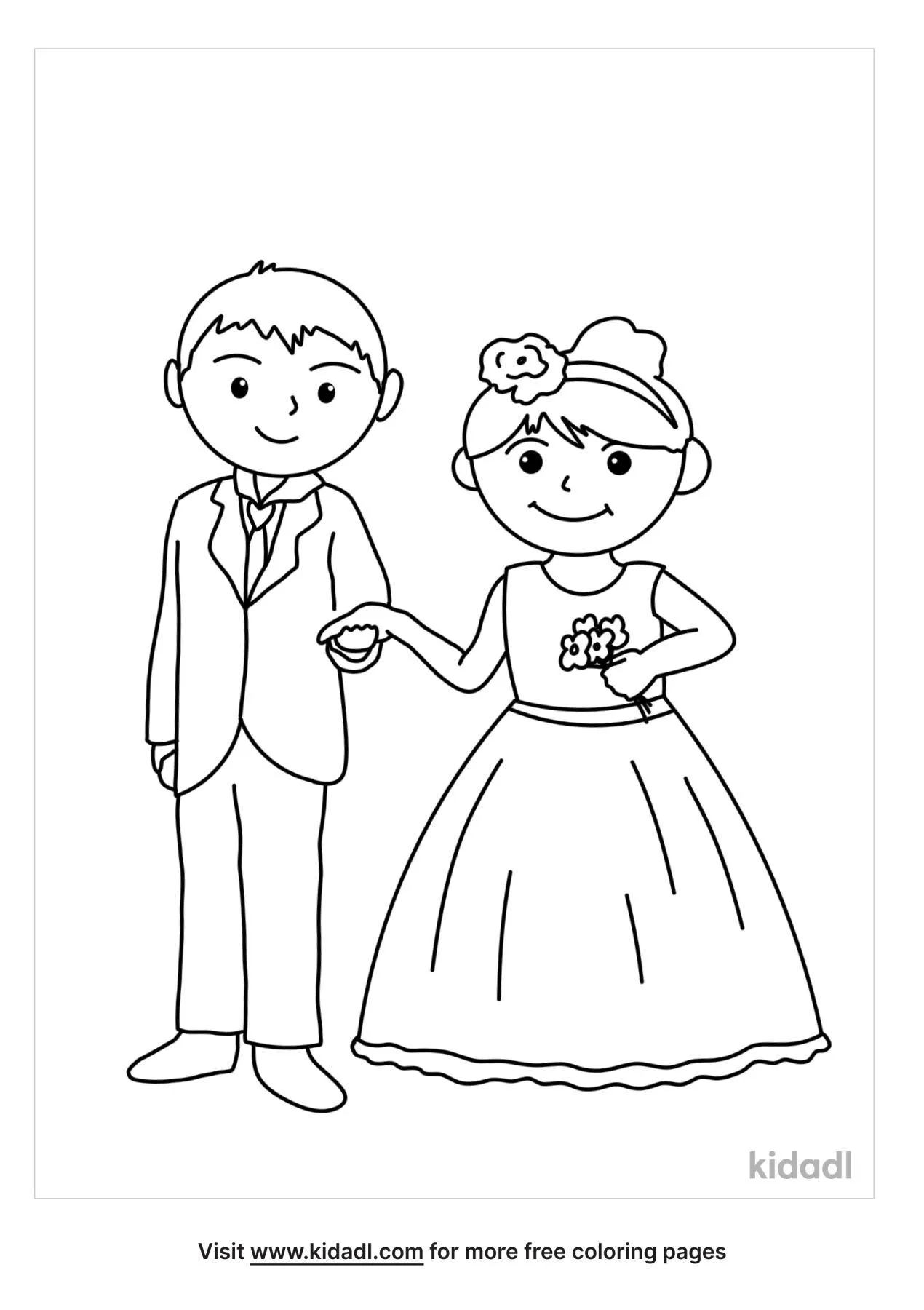 Wedding Activity Coloring Page
