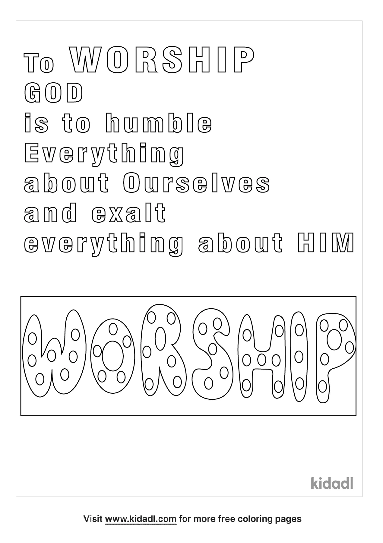 praise and worship coloring pages