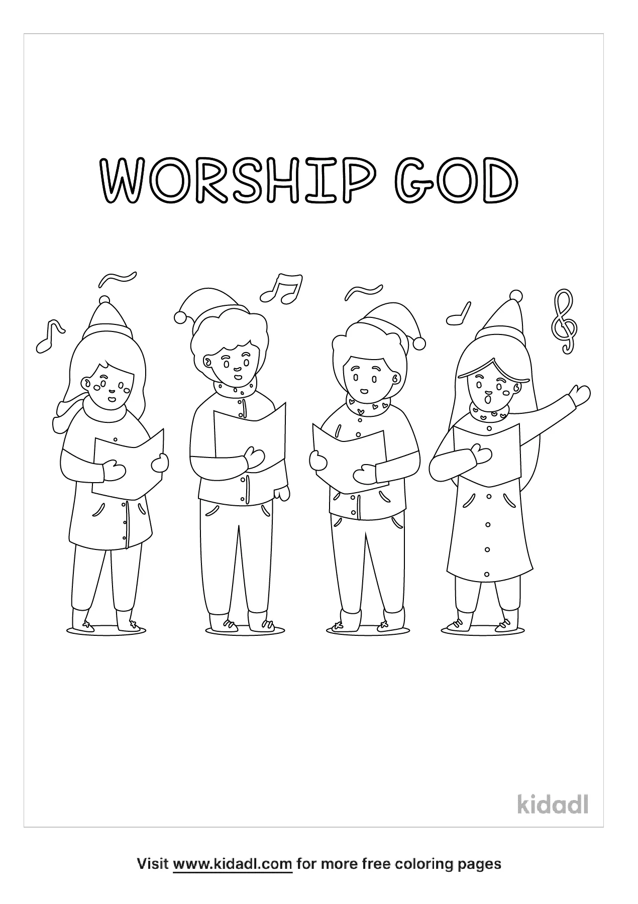 people praising god coloring pages