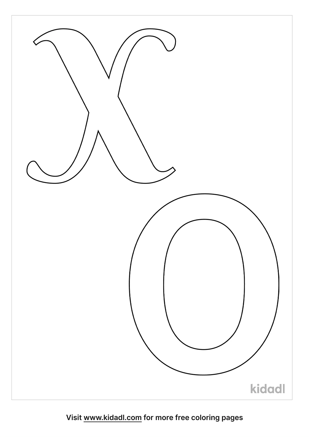 Free X And O Coloring Page Coloring Page Printables Kidadl