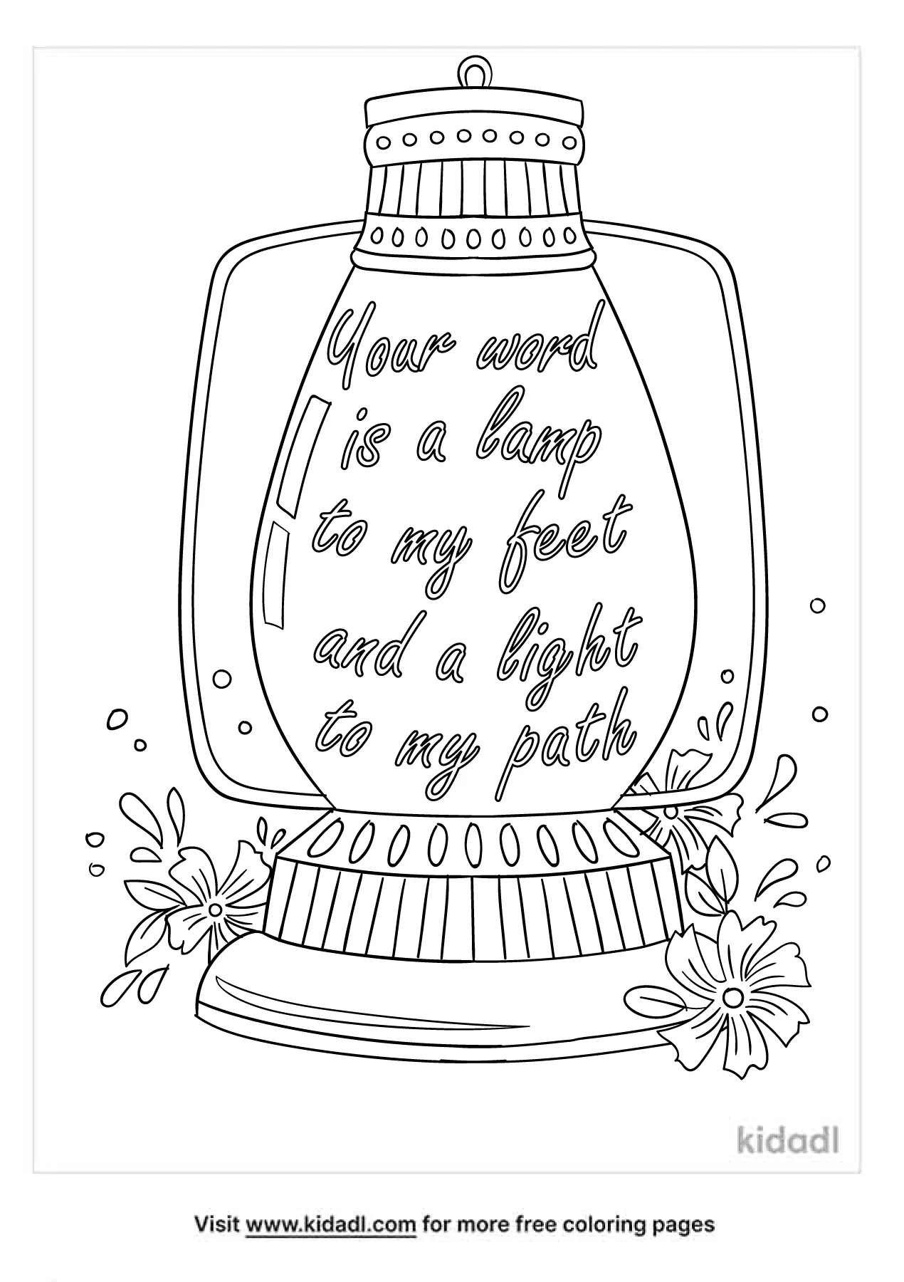 lamps baby coloring pages