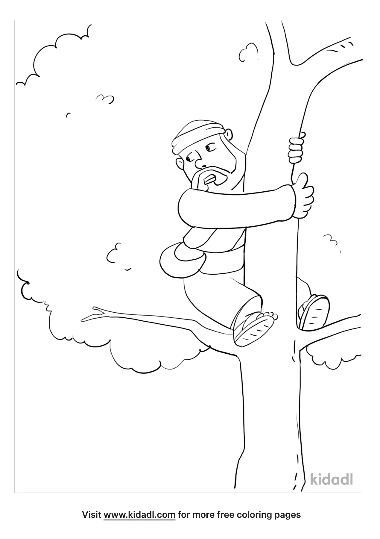 zacchaeus coloring pages