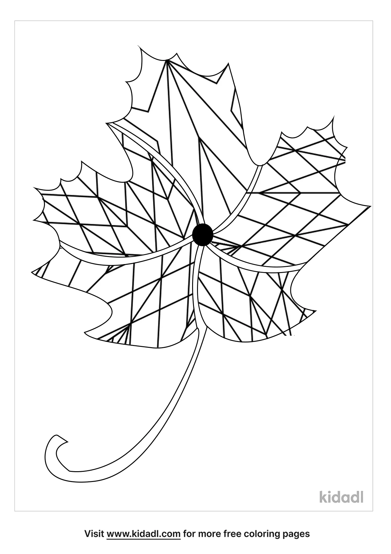 Zentangle Fall Coloring Page