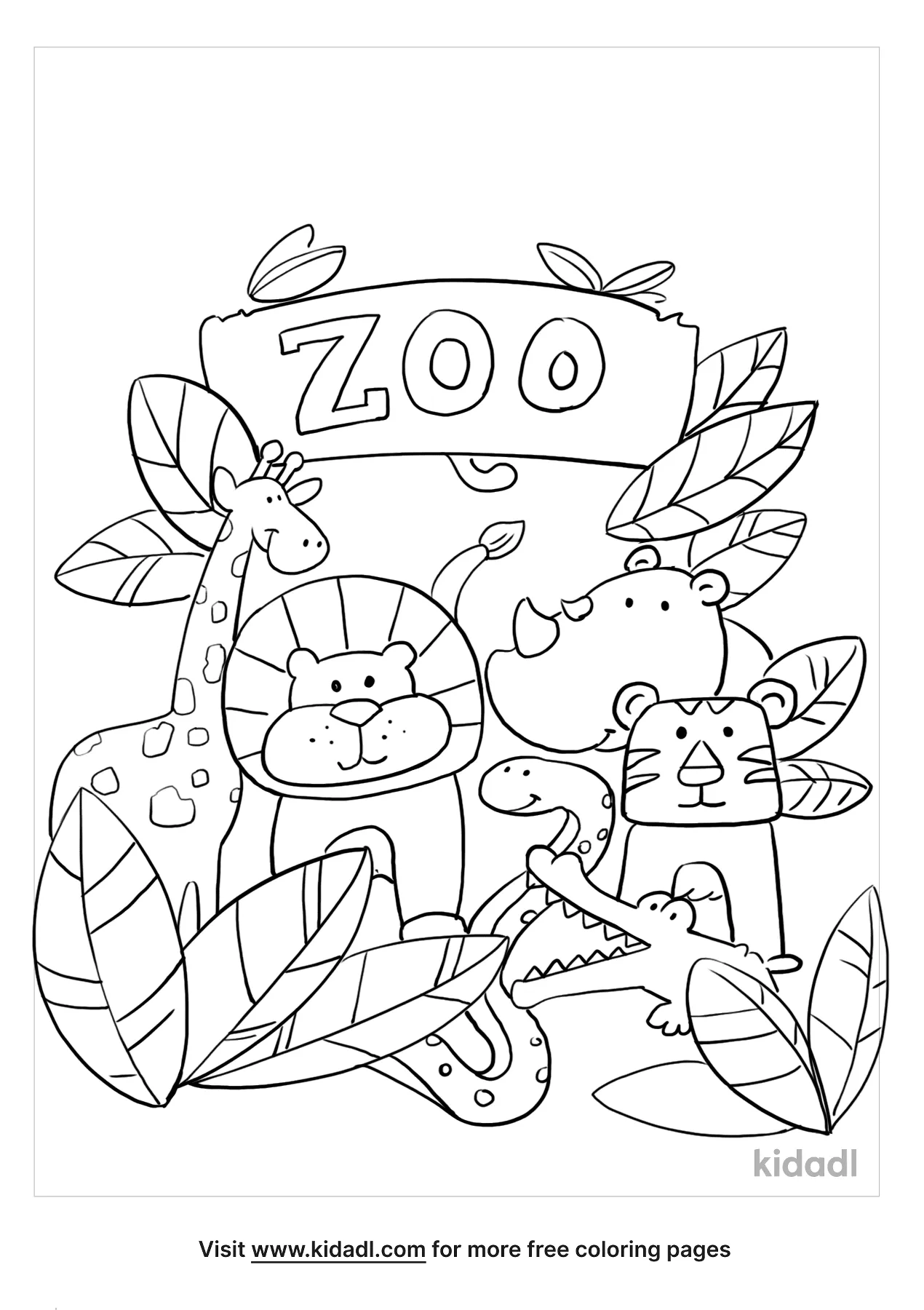 Zoo Coloring Pages   Free Zoo Coloring Pages   Kidadl