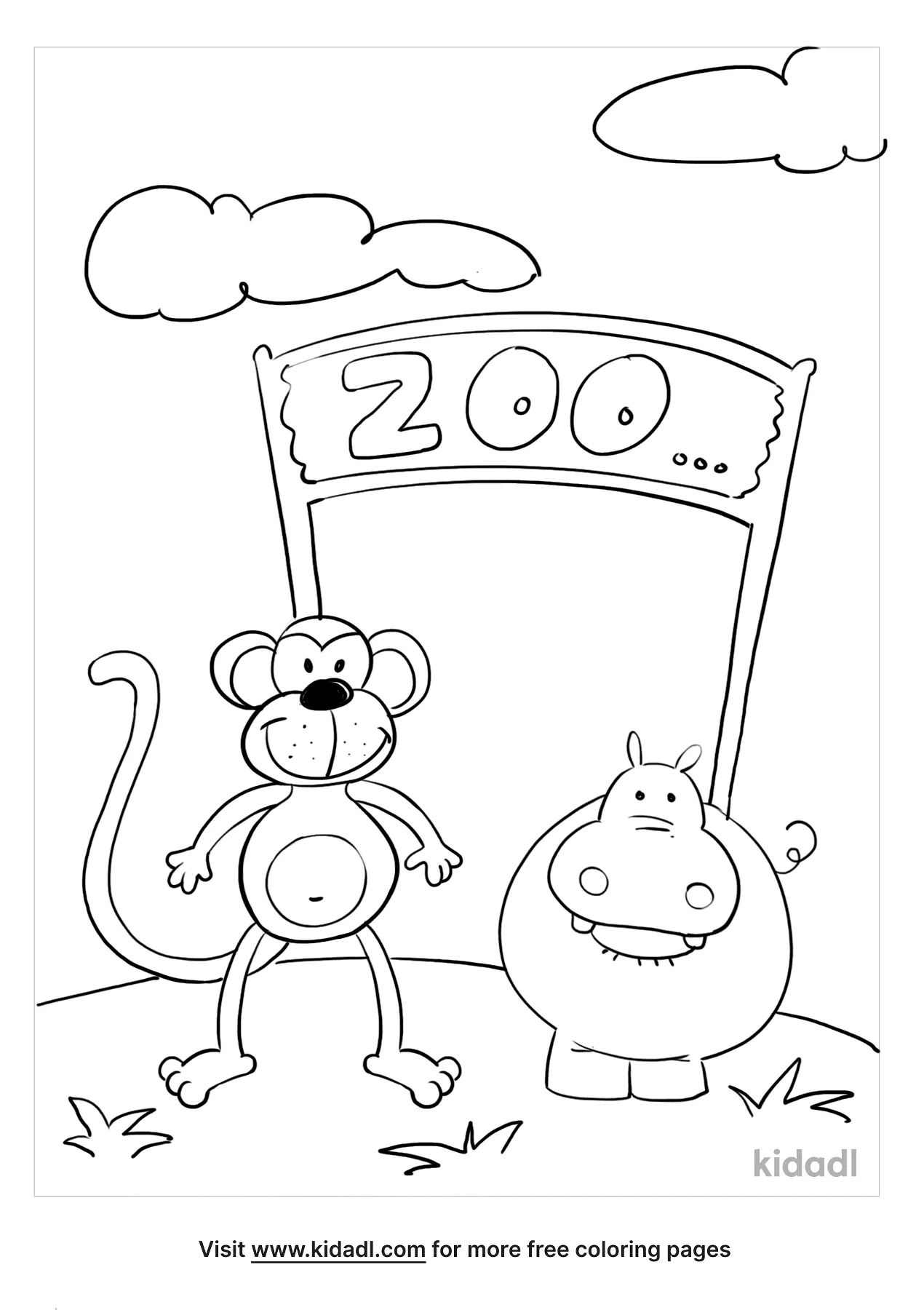 happy zoo coloring pages zoo coloring pages getcoloringpages com